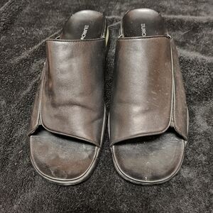 Aldo Women's Black Leather Mules